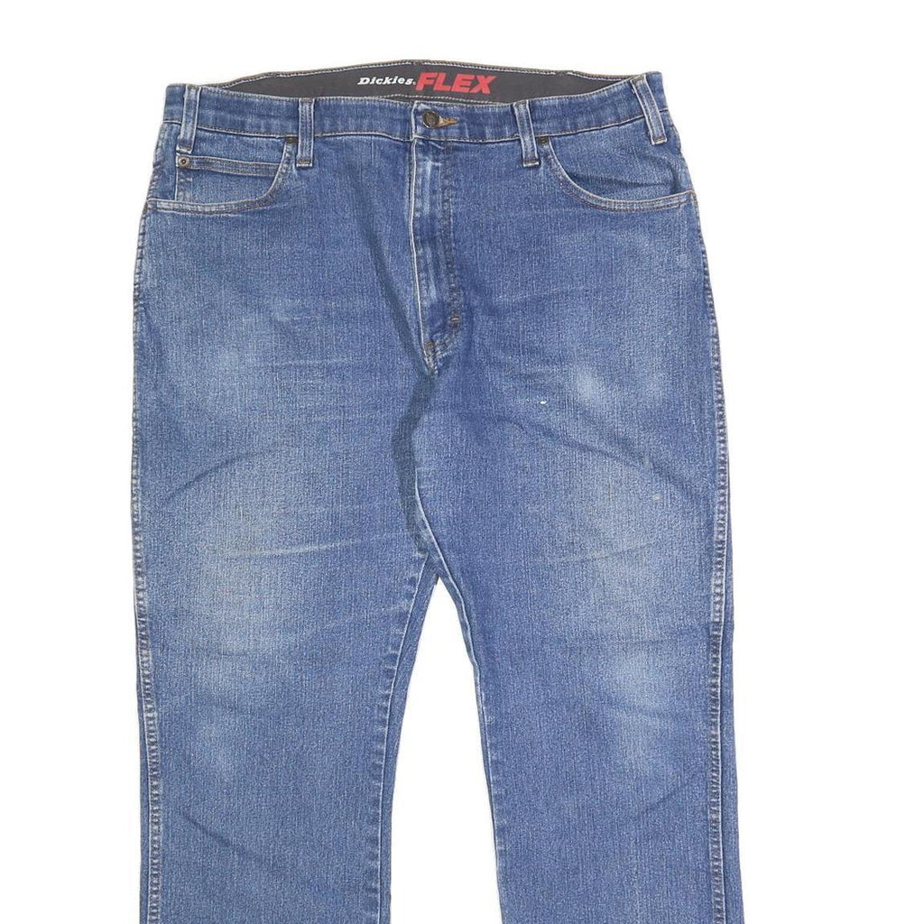 DICKIES Mens Jeans Blue Regular Straight Denim Medium W38 L32 Workwear