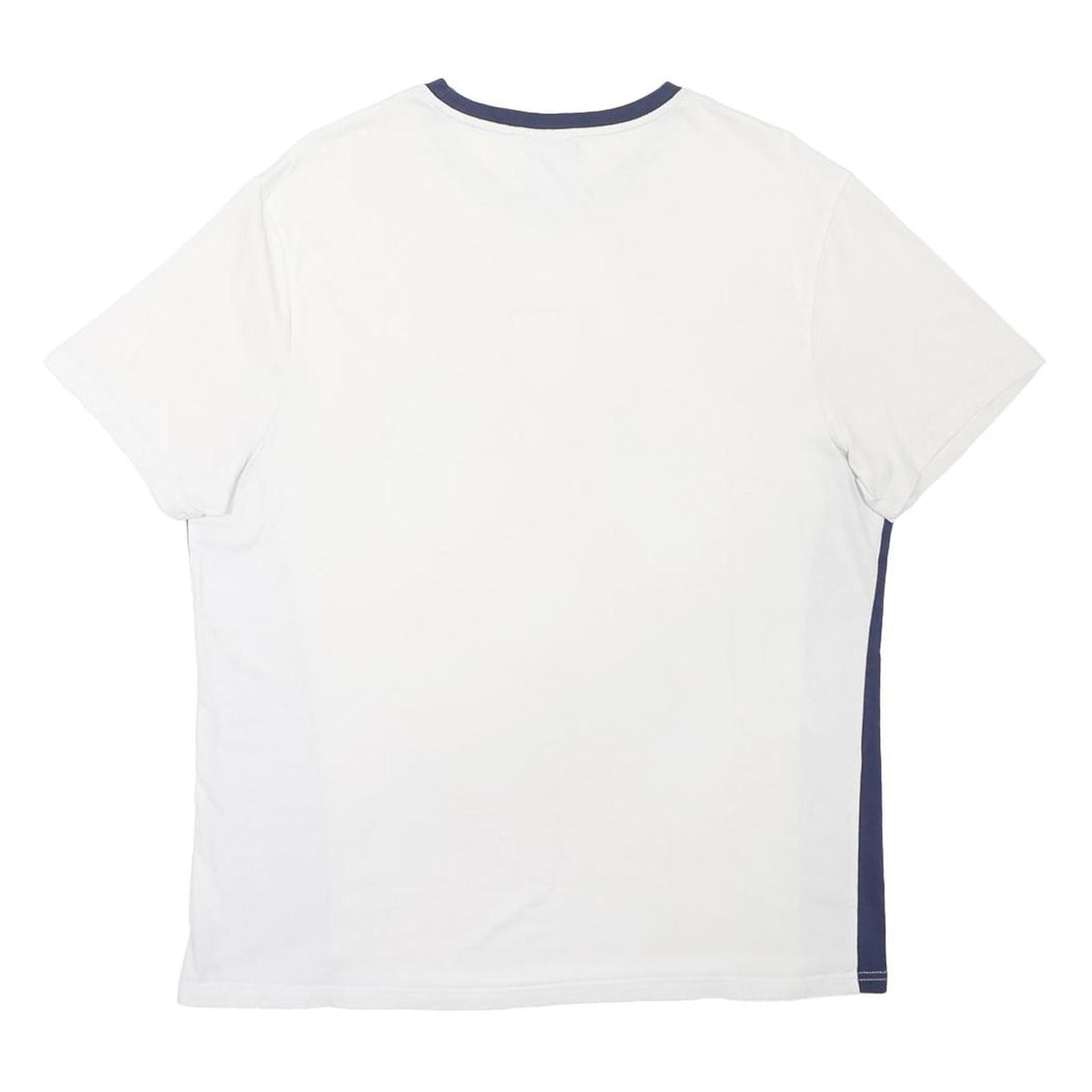 THE FOOTBALL ASSOCIATION Mens White & Blue England Graphic T-Shirt L Crew Neck