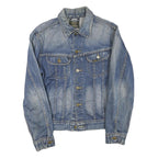 LEE Mens Blue Denim Jacket M Cotton Blend Button Closure Classic Fit Casual
