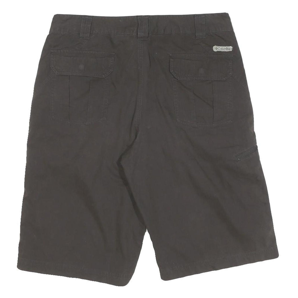COLUMBIA Womens Shorts Black Casual L W36 Outdoor Cotton Blend Comfort Fit