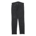 LEVI'S 502 Mens Jeans Black Regular Straight Denim Medium W31 L32 Zip Cotton