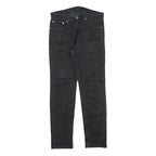 LEVI'S 502 Mens Jeans Black Regular Straight Denim Medium W31 L32 Zip Cotton