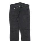 LEVI'S 502 Mens Jeans Black Regular Straight Denim Medium W31 L32 Zip Cotton