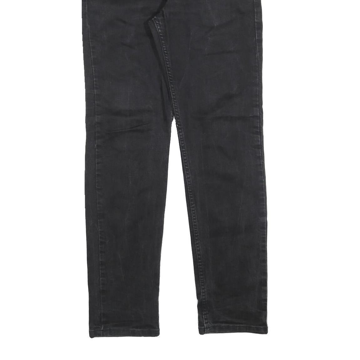 LEVI'S 502 Mens Jeans Black Regular Straight Denim Medium W31 L32 Zip Cotton