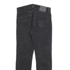 LEVI'S 502 Mens Jeans Black Regular Straight Denim Medium W31 L32 Zip Cotton