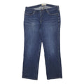 CARHARTT Womens Regular Blue Denim Straight Jeans W34 L27 Zip Cotton Blend