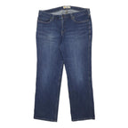 CARHARTT Womens Regular Blue Denim Straight Jeans W34 L27 Zip Cotton Blend