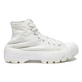 CONVERSE Chuck Taylor All Star Lugged Womens Trainers White Canvas UK 7.5