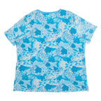 KINGFIELD Womens Shirt Top Blue Floral 2XL