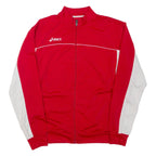 ASICS Mens Track Jacket Red L