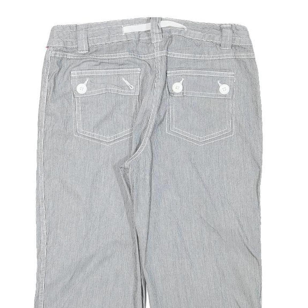 STYLE AND CO Womens Cotton Blend Blue Casual Shorts M W28 Button Pocket