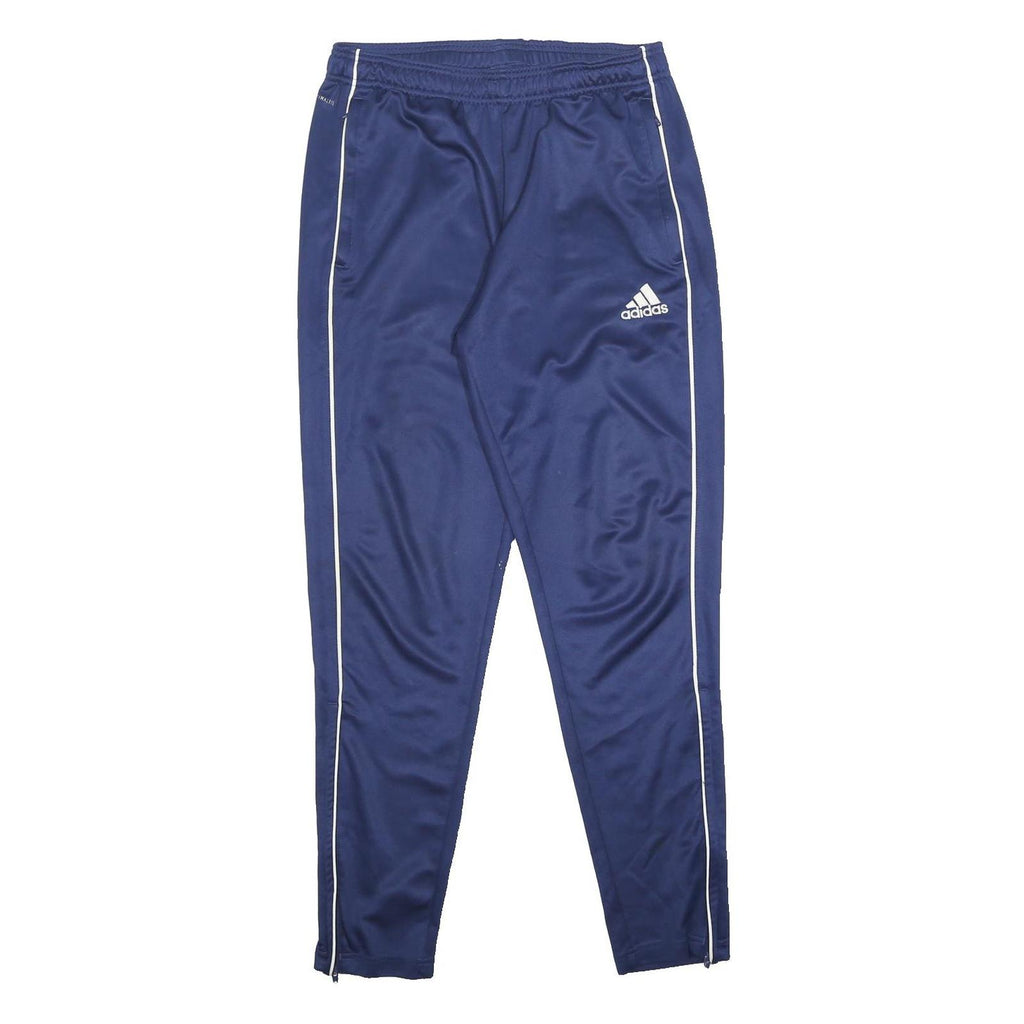 ADIDAS Mens Joggers Blue White M W28 L29 Slim Tapered Athletic Sportswear