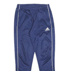 ADIDAS Mens Joggers Blue White M W28 L29 Slim Tapered Athletic Sportswear