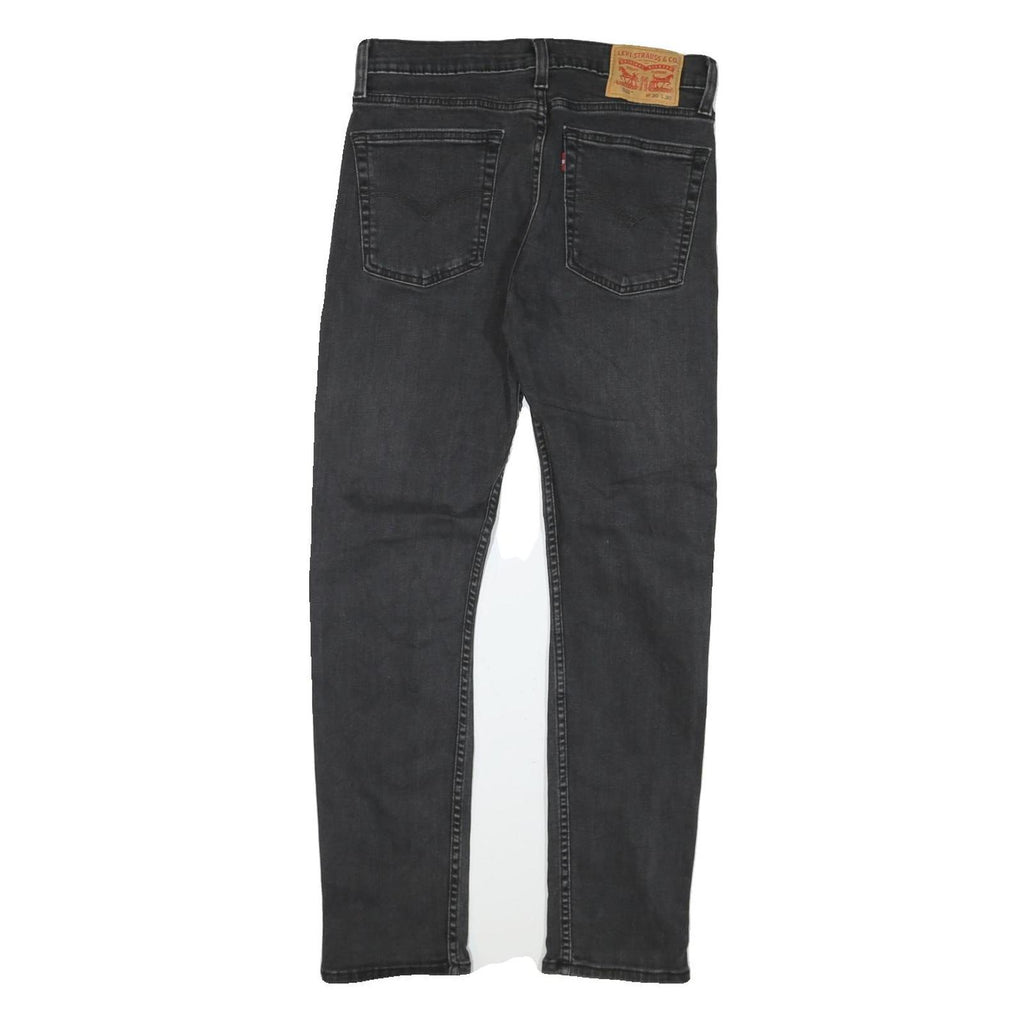 LEVI'S 510 Mens Jeans Black Slim Skinny Denim W28 L27 Distressed Stretch