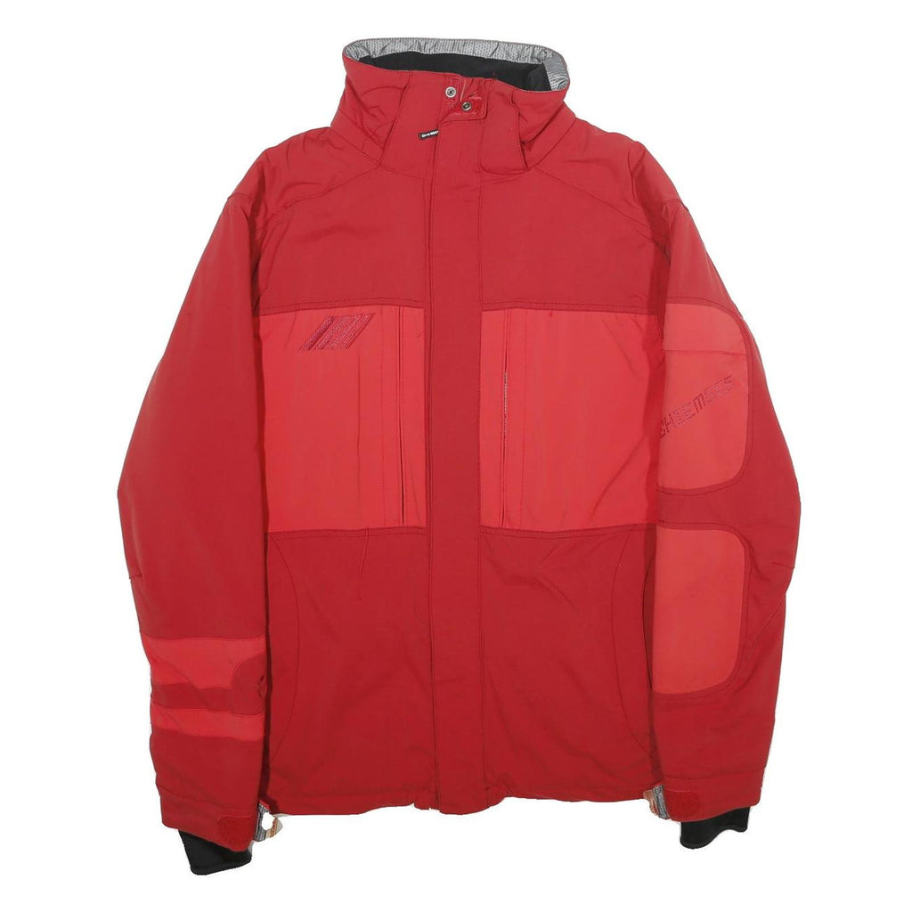 CHIEMSEE Mens Red Zip Jacket M Polyamide Blend Outdoor Sports Winter Wear