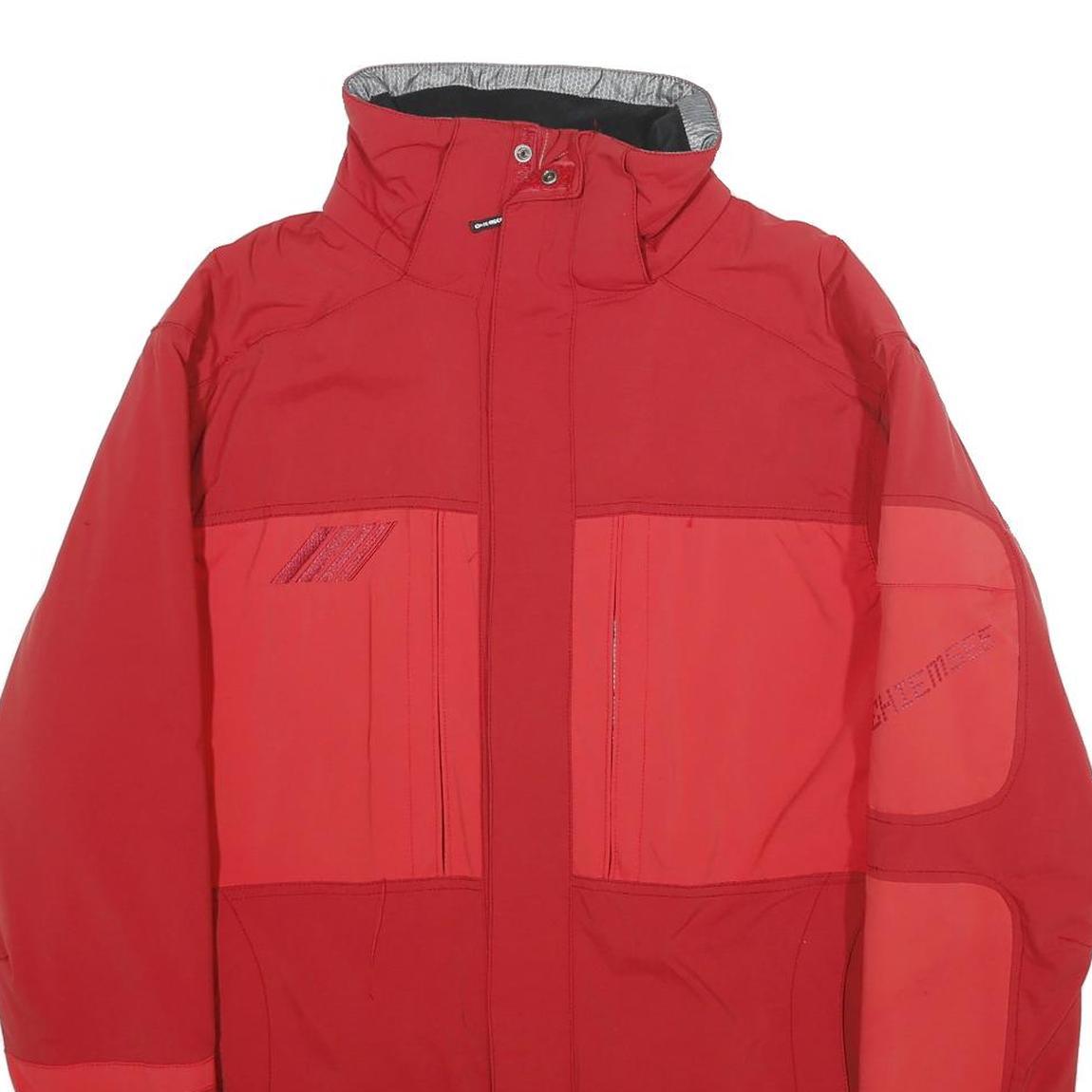 CHIEMSEE Mens Red Zip Jacket M Polyamide Blend Outdoor Sports Winter Wear