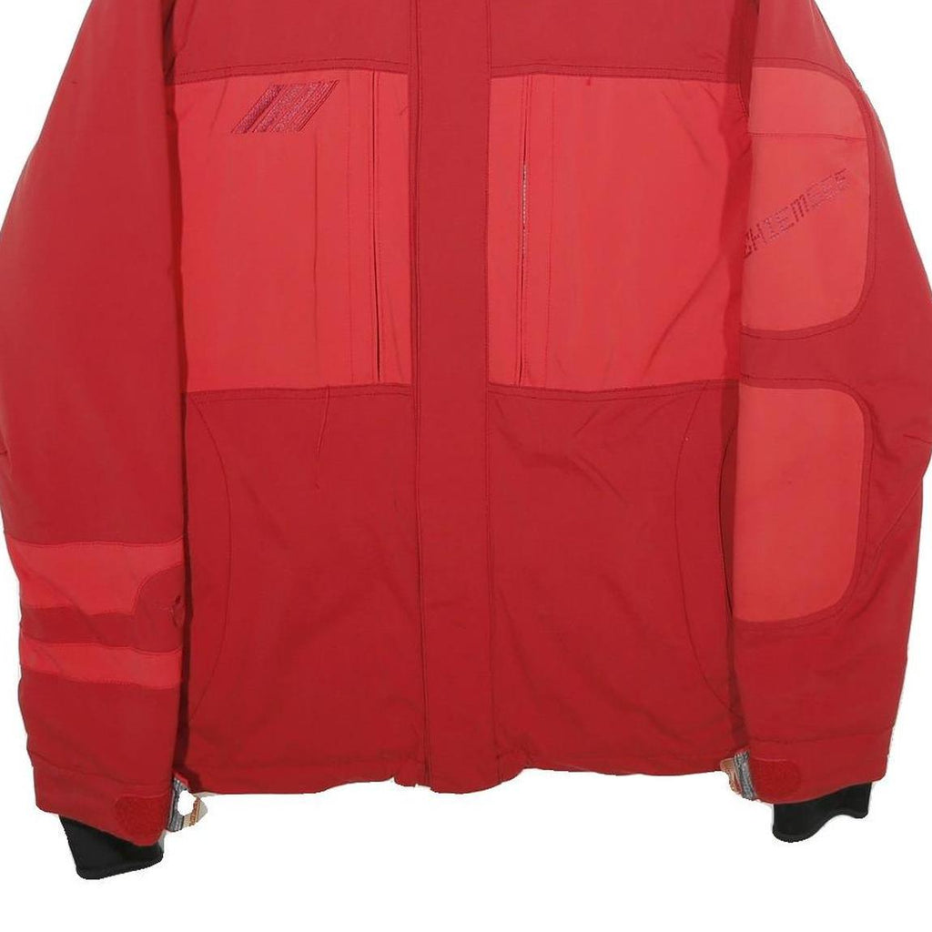 CHIEMSEE Mens Red Zip Jacket M Polyamide Blend Outdoor Sports Winter Wear