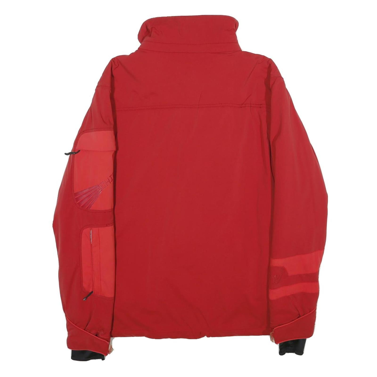 CHIEMSEE Mens Red Zip Jacket M Polyamide Blend Outdoor Sports Winter Wear