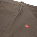 DICKIES Womens Cotton Blend Relaxed Straight Trousers Olive W32 L32 Utility