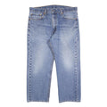 LEVI'S 505 Mens Jeans Blue Regular Straight Denim Medium W35 L25 Classic Fit Zip