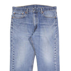 LEVI'S 505 Mens Jeans Blue Regular Straight Denim Medium W35 L25 Classic Fit Zip