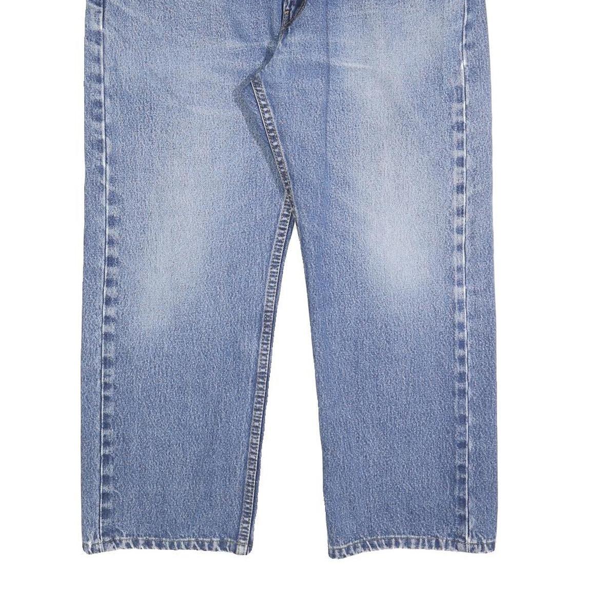 LEVI'S 505 Mens Jeans Blue Regular Straight Denim Medium W35 L25 Classic Fit Zip