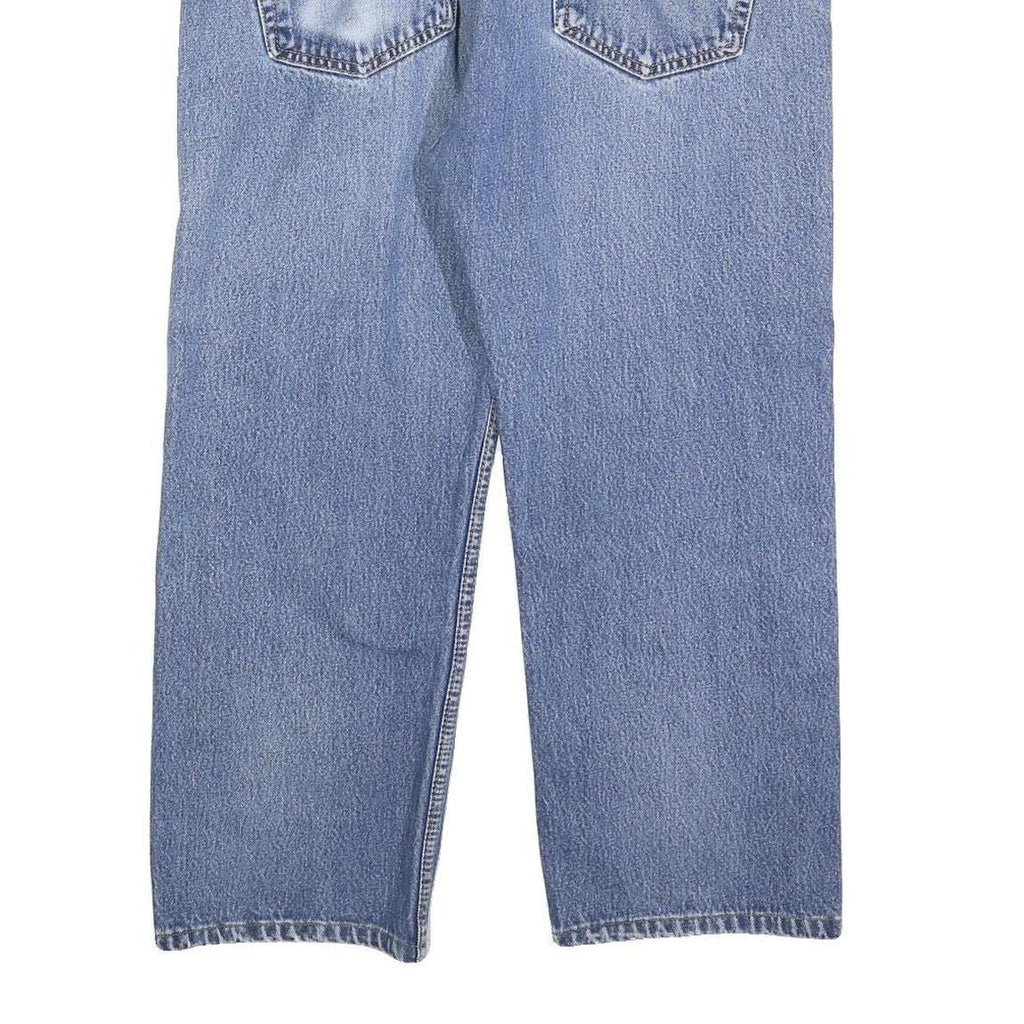 LEVI'S 505 Mens Jeans Blue Regular Straight Denim Medium W35 L25 Classic Fit Zip
