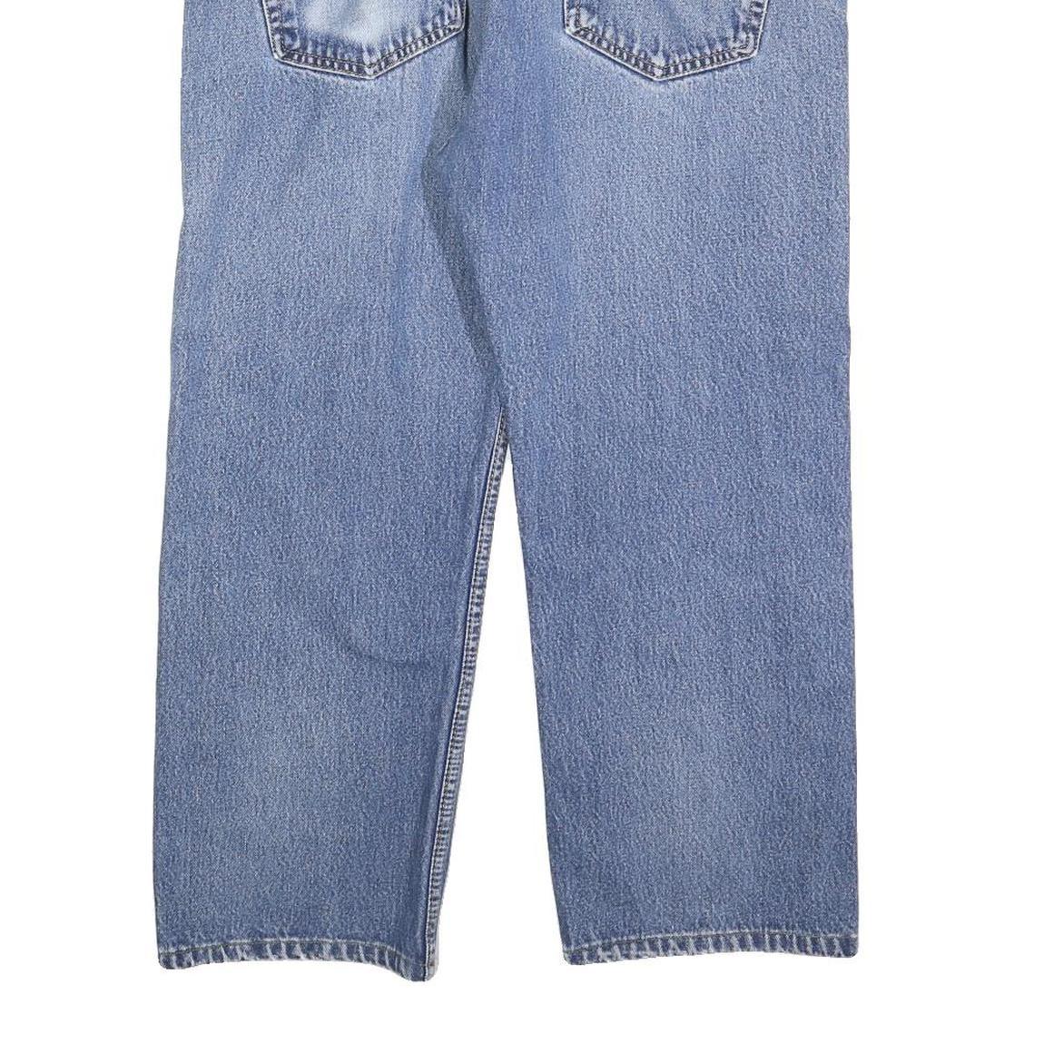 LEVI'S 505 Mens Jeans Blue Regular Straight Denim Medium W35 L25 Classic Fit Zip