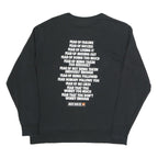 NIKE Mens Black Sweatshirt Just Do It S Cotton Blend Crew Neck Long Sleeve