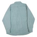 PRAIRIE MOUNTAIN Mens Blue Shirt XL Button Front Cotton Blend Casual Arizona
