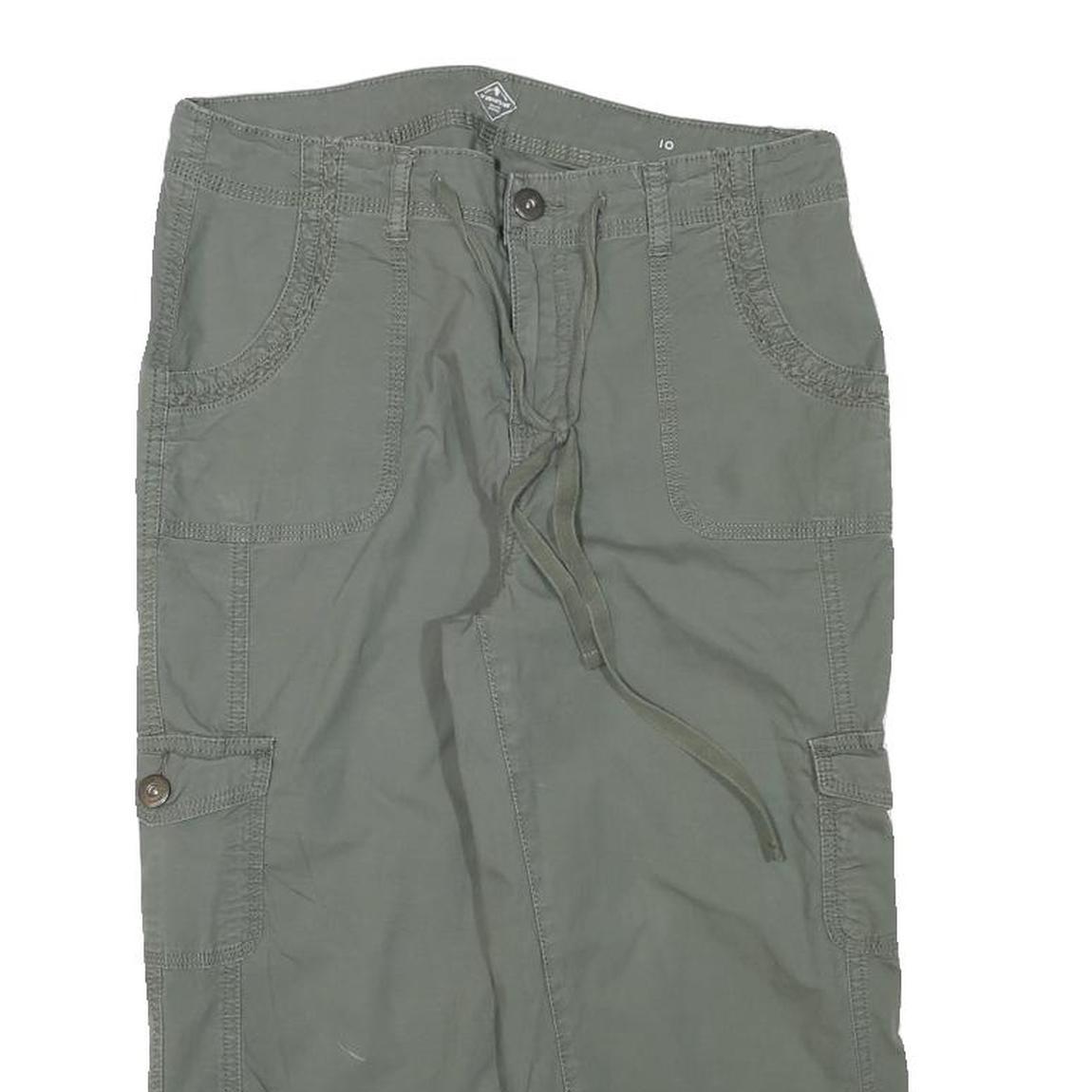 ST JOHNS BAY Womens Shorts Green Casual Cargo M W30 Comfort Fit