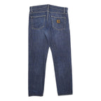 CARHARTT WIP Mens Jeans Blue Regular Straight Denim Medium W33 L32 Workwear