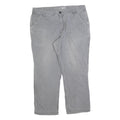 CARHARTT Mens Jeans Grey Relaxed Straight Denim Medium W40 L27 Cotton Workwear