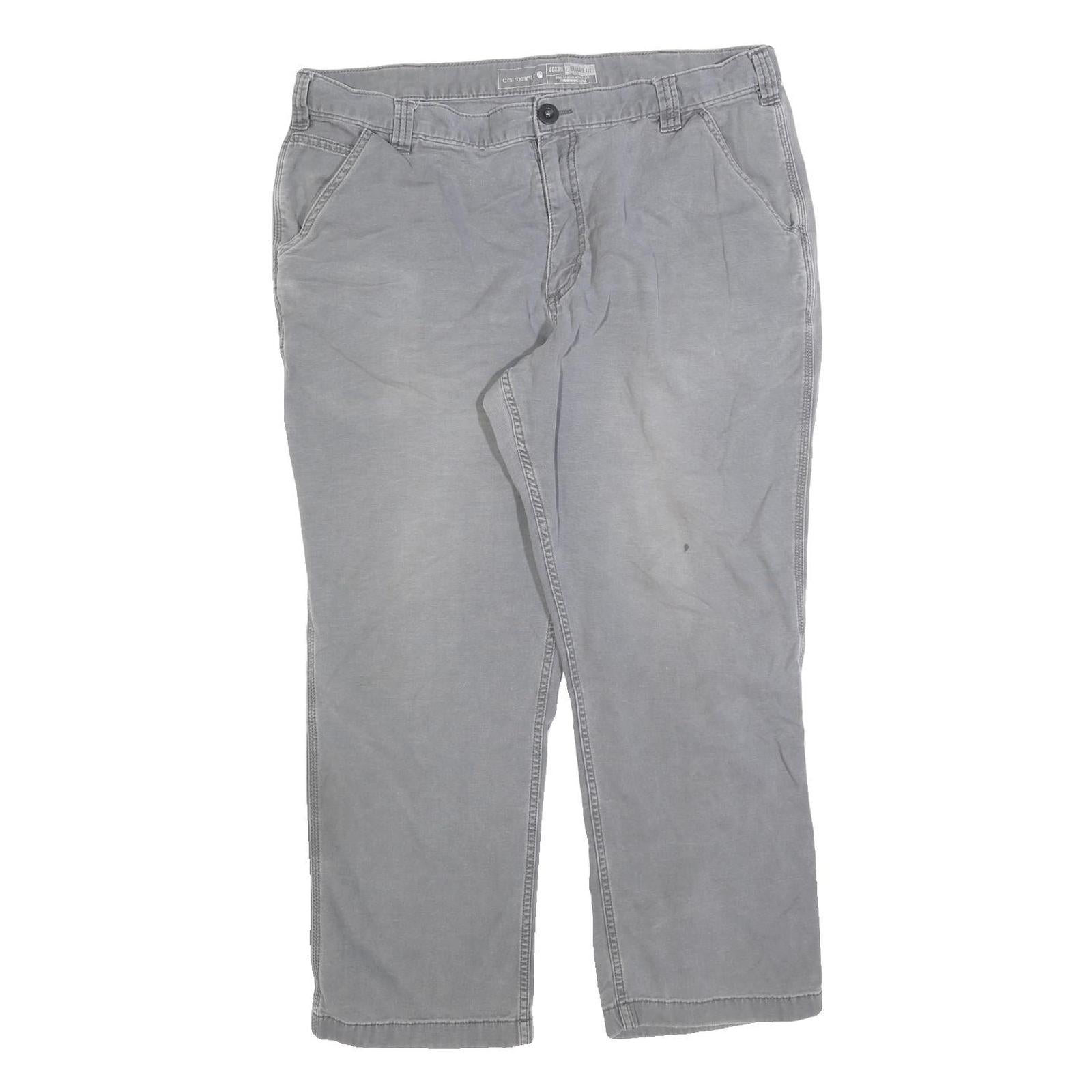 CARHARTT Mens Jeans Grey Relaxed Straight Denim Medium W40 L27 Cotton Workwear