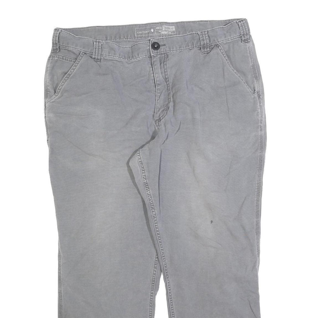 CARHARTT Mens Jeans Grey Relaxed Straight Denim Medium W40 L27 Cotton Workwear
