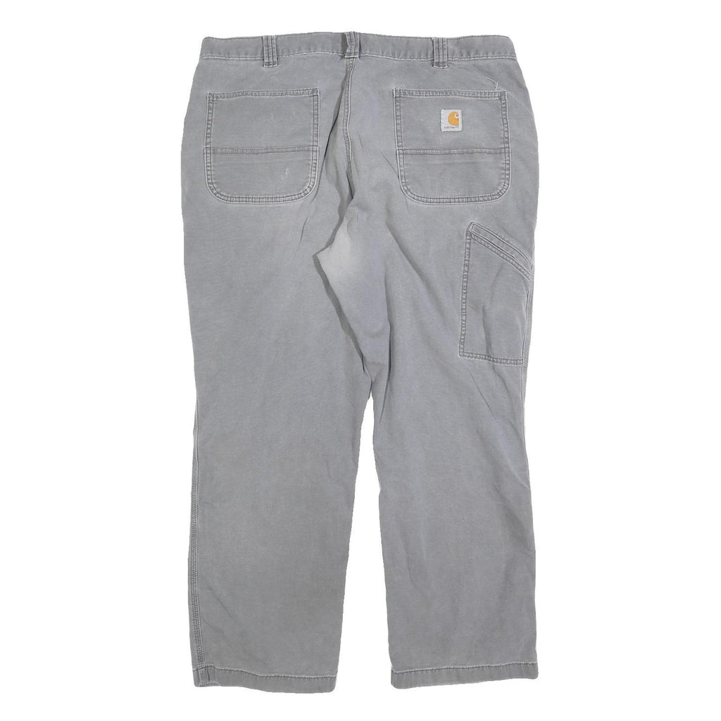 CARHARTT Mens Jeans Grey Relaxed Straight Denim Medium W40 L27 Cotton Workwear
