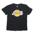 FANATICS Womens Black & Yellow Los Angeles Lakers Graphic T-Shirt M Short Sleeve