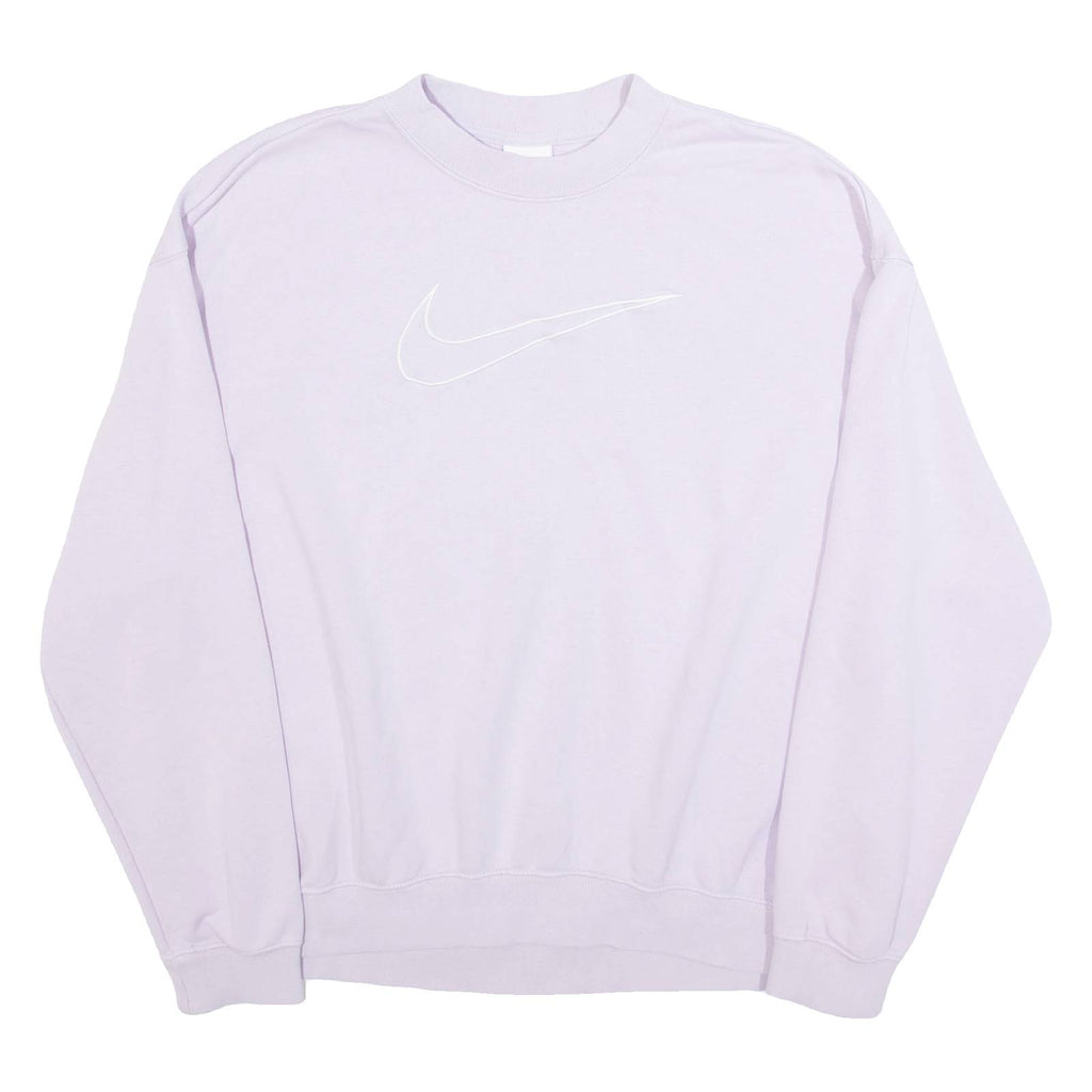 NIKE Womens Sweatshirt Purple Crew Neck M