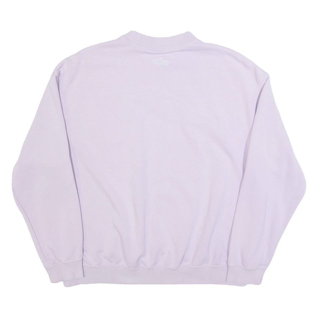 NIKE Womens Sweatshirt Purple Crew Neck M