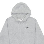 NIKE Mens Grey Full Zip Hoodie M Cotton Blend Casual Everyday Sweatshirt