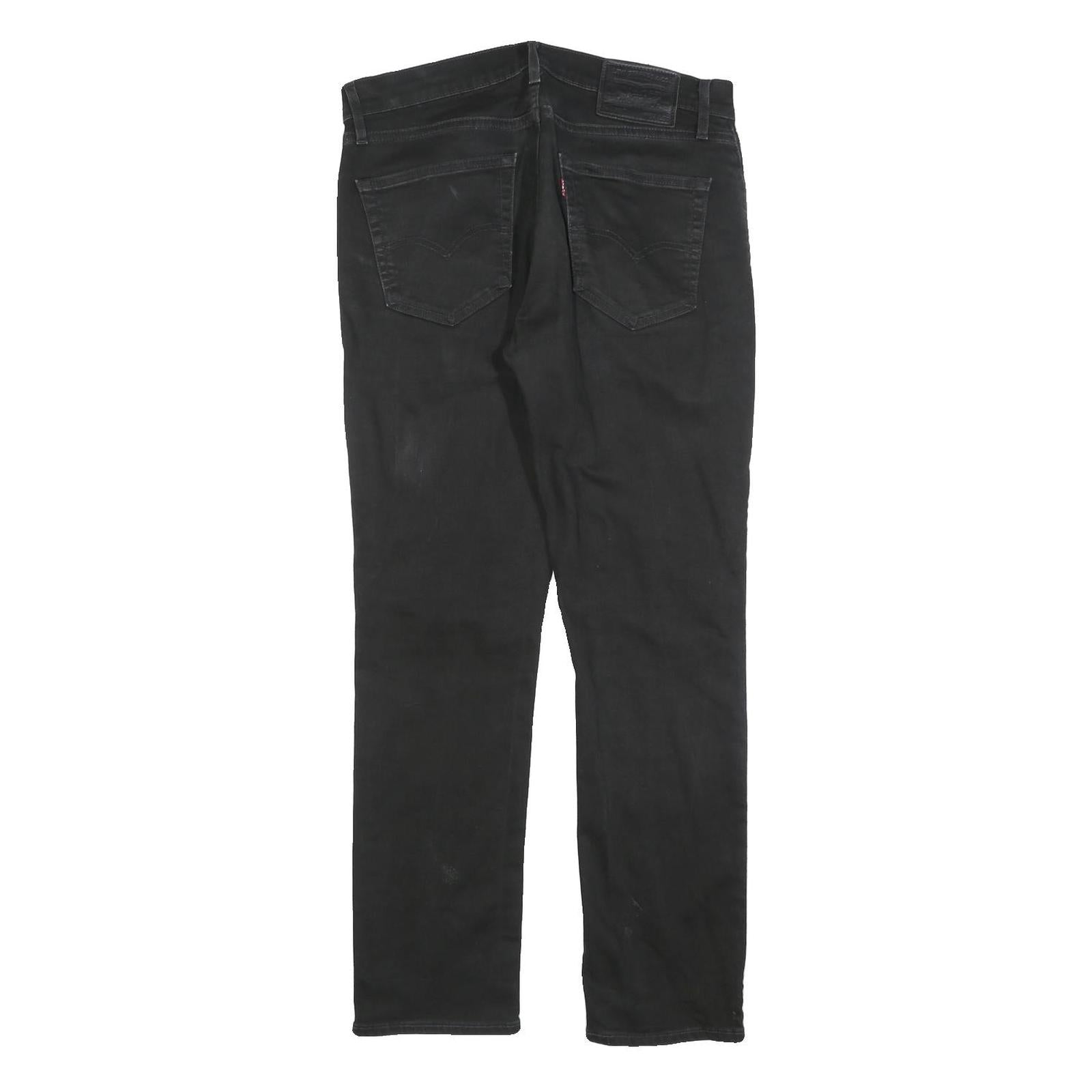 LEVI'S 511 Big E Mens Black Slim Skinny Denim Dark W32 L30 Slim Fit Jeans