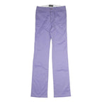 JOSEPH Womens Cotton Blend Purple Regular Straight Trousers W28 L34 Elegant