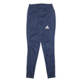 ADIDAS Mens Joggers Navy Blue Slim Tapered S W24 L29 Lightweight Sportswear