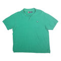 CHAPS Mens Green Short Sleeve Polo Shirt XL Cotton Casual Comfortable Classic