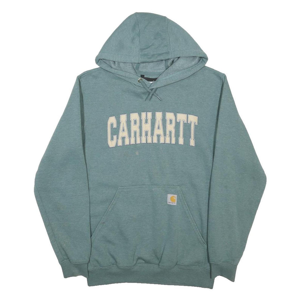 CARHARTT Mens Green Pullover Hoodie S Cotton Blend Casual Streetwear