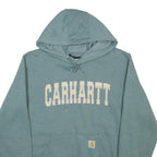 CARHARTT Mens Green Pullover Hoodie S Cotton Blend Casual Streetwear