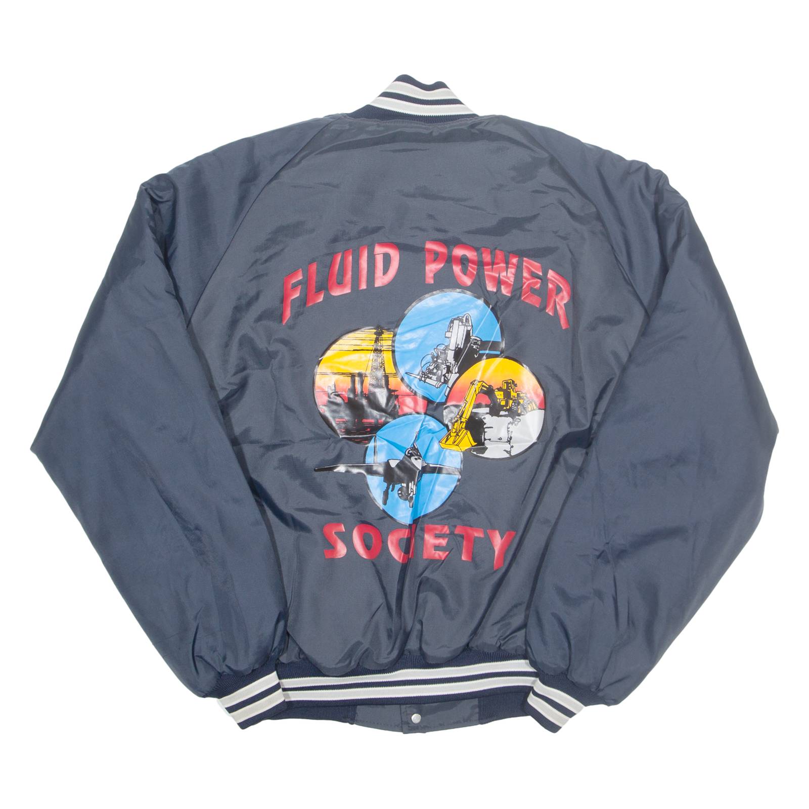 BUTWIN Mens Varsity Jacket Blue L