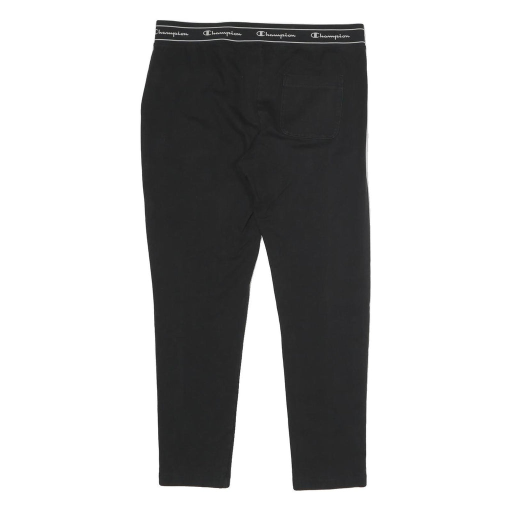 CHAMPION Womens Joggers Black XL W32 L26 Slim Tapered Logo Casual Tracksuit