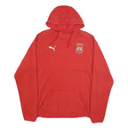 PUMA Mens Red Hoodie XL Stourbridge FC Cotton Blend Pullover Sweatshirt