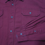 WRANGLER Mens Red Plain Shirt XL Cotton Blend Casual Buttoned Pocket